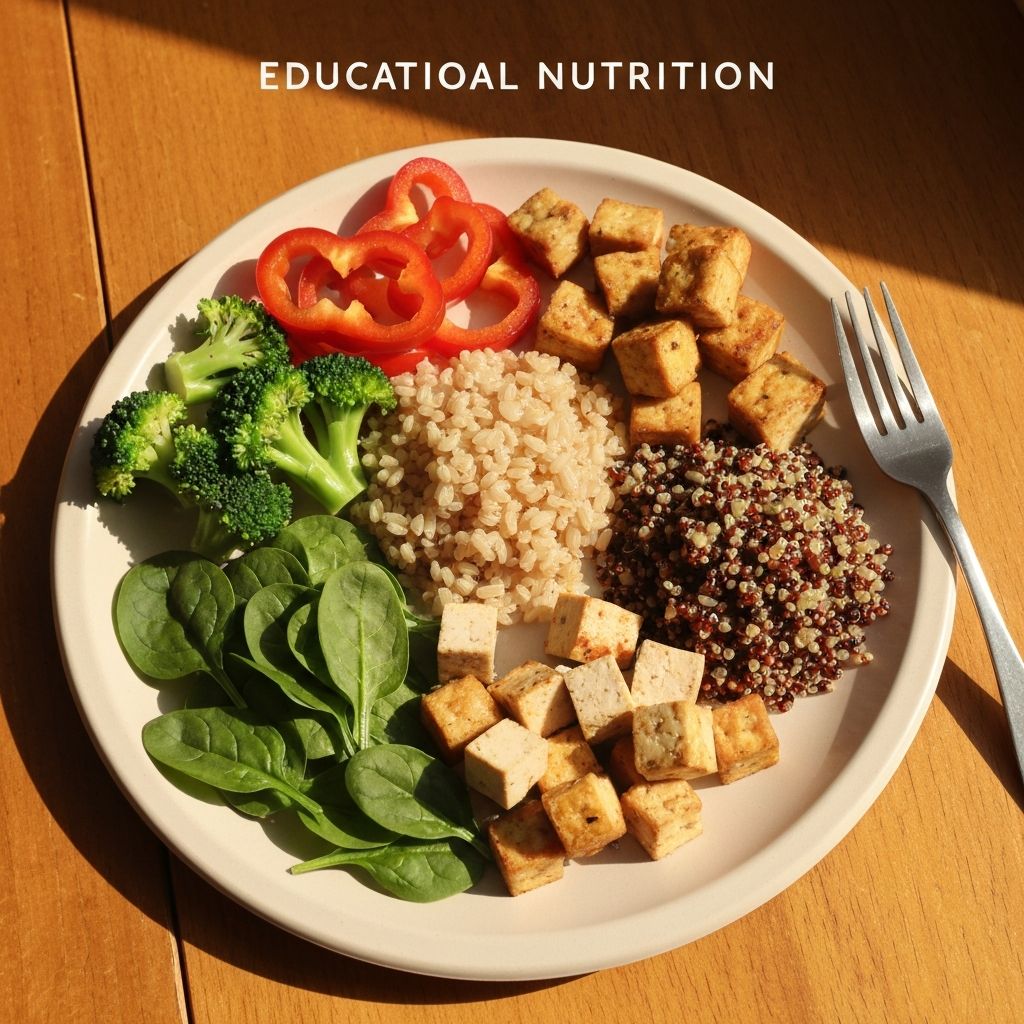 Balanserad mat på tallrik