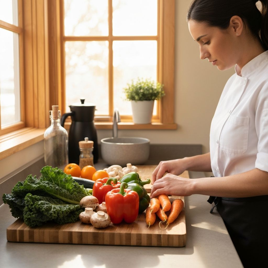 Matlagning med grönsaker