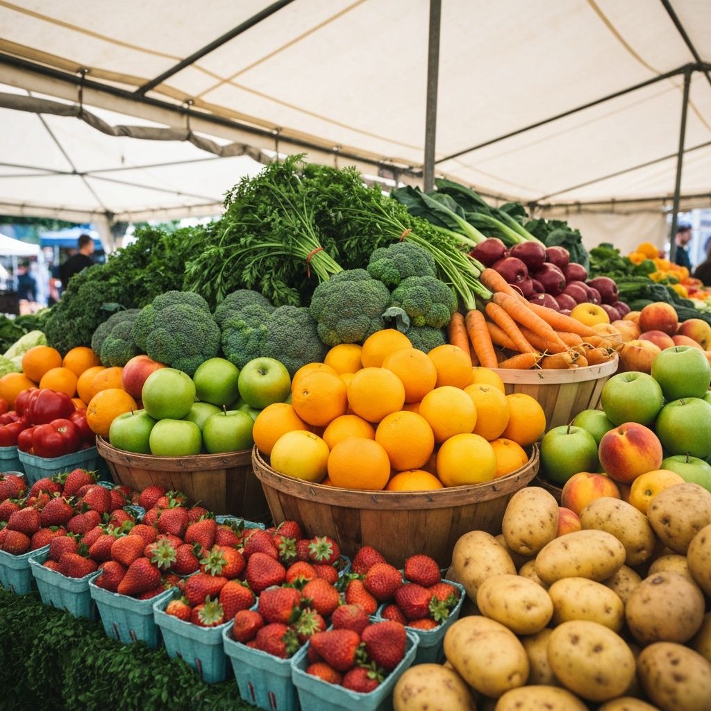 Säsongsfrukter och grönsaker